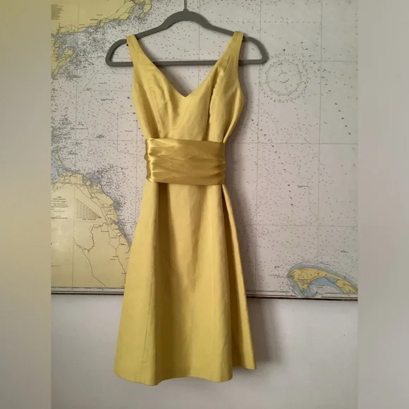 JCREW Canary Yellow A-Line Dress - Picture 10 of 16